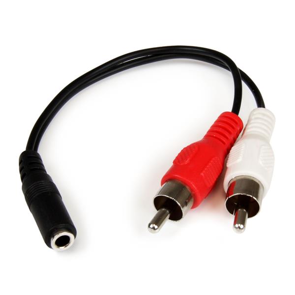 STARTECH CABLE ADAPTADOR 15CM AUDIO ESTEREO MINI J